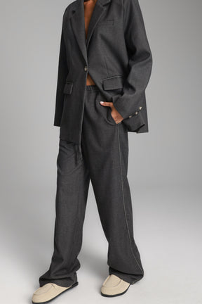 מכנסי איליי אפורים