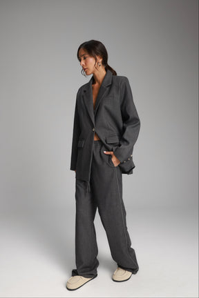 מכנסי איליי אפורים