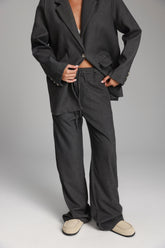 מכנסי איליי אפורים