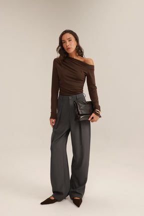 חולצת מון חומה