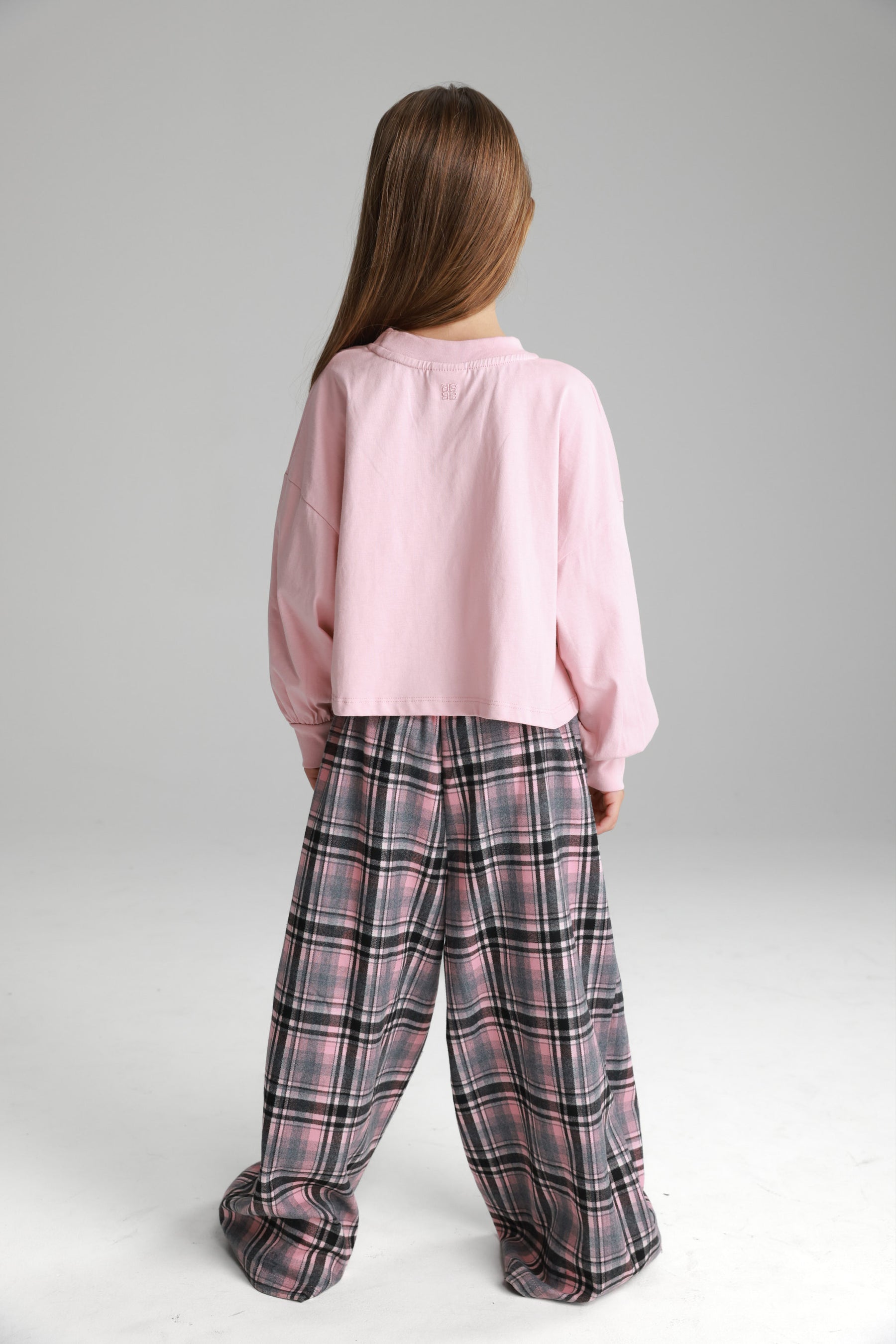 מכנסי נאלי משבצות ורוד