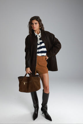 חולצת לורי פסים נייבי/לבן