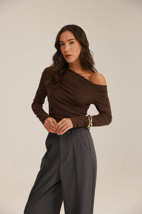 חולצת מון חומה