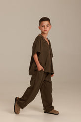 חליפת ג'וזי חומה