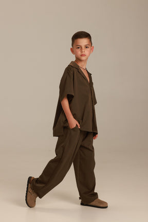 חליפת ג'וזי חומה