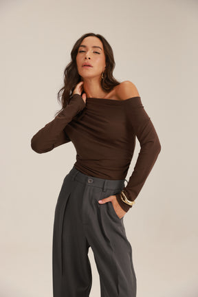 חולצת מון חומה