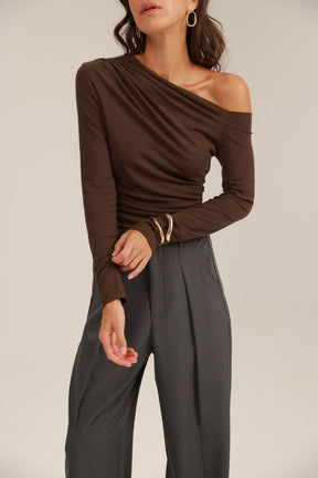 חולצת מון חומה