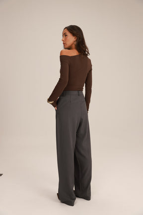 חולצת מון חומה