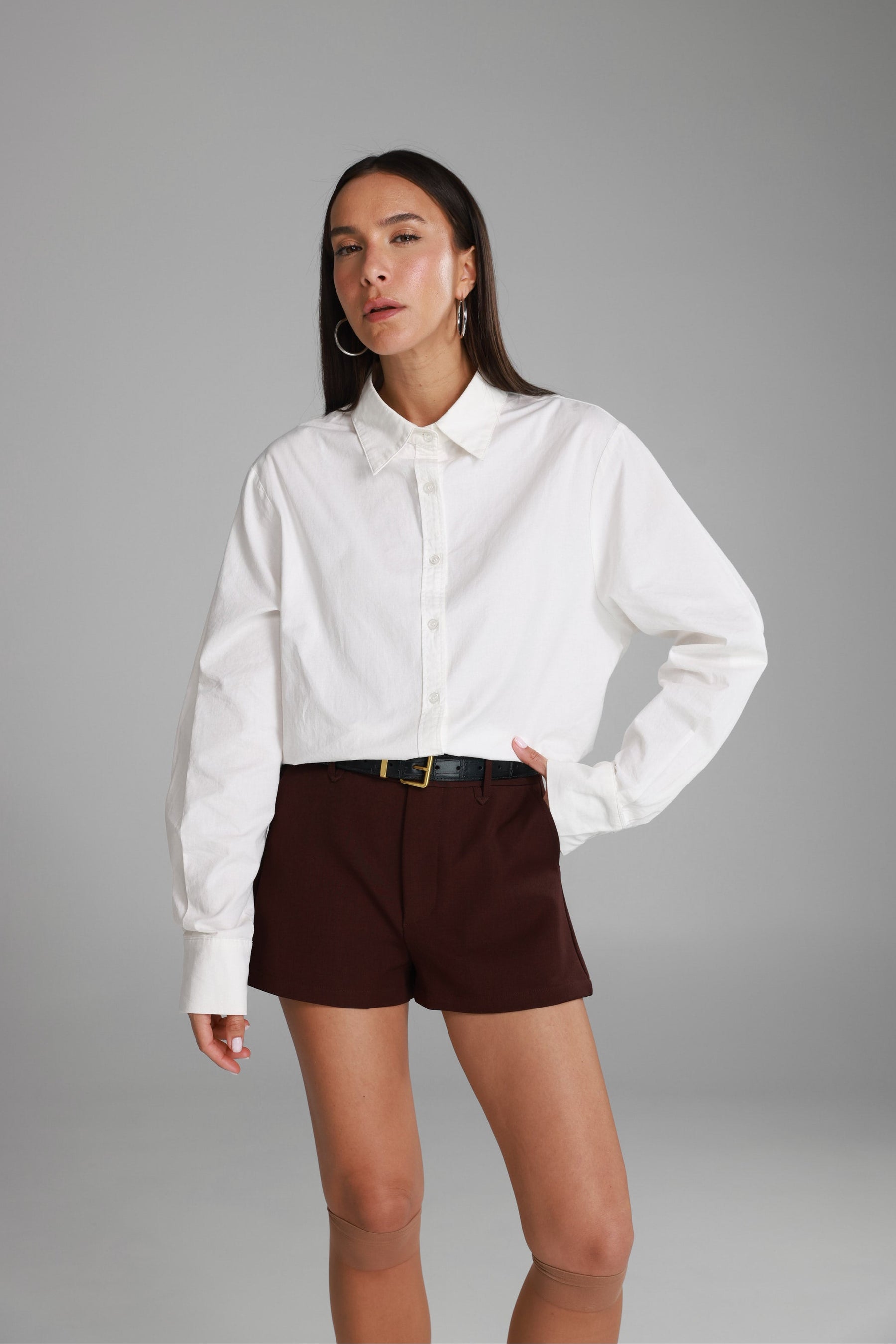 מכנסי הנרי קצרים בורדו