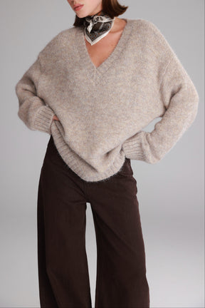 סוודר סאלי בז'