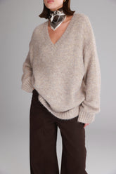 סוודר סאלי בז'