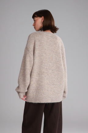 סוודר סאלי בז'