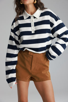 חולצת לורי פסים נייבי/לבן