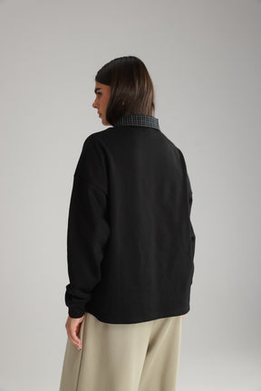 חולצת מרגרט שחורה