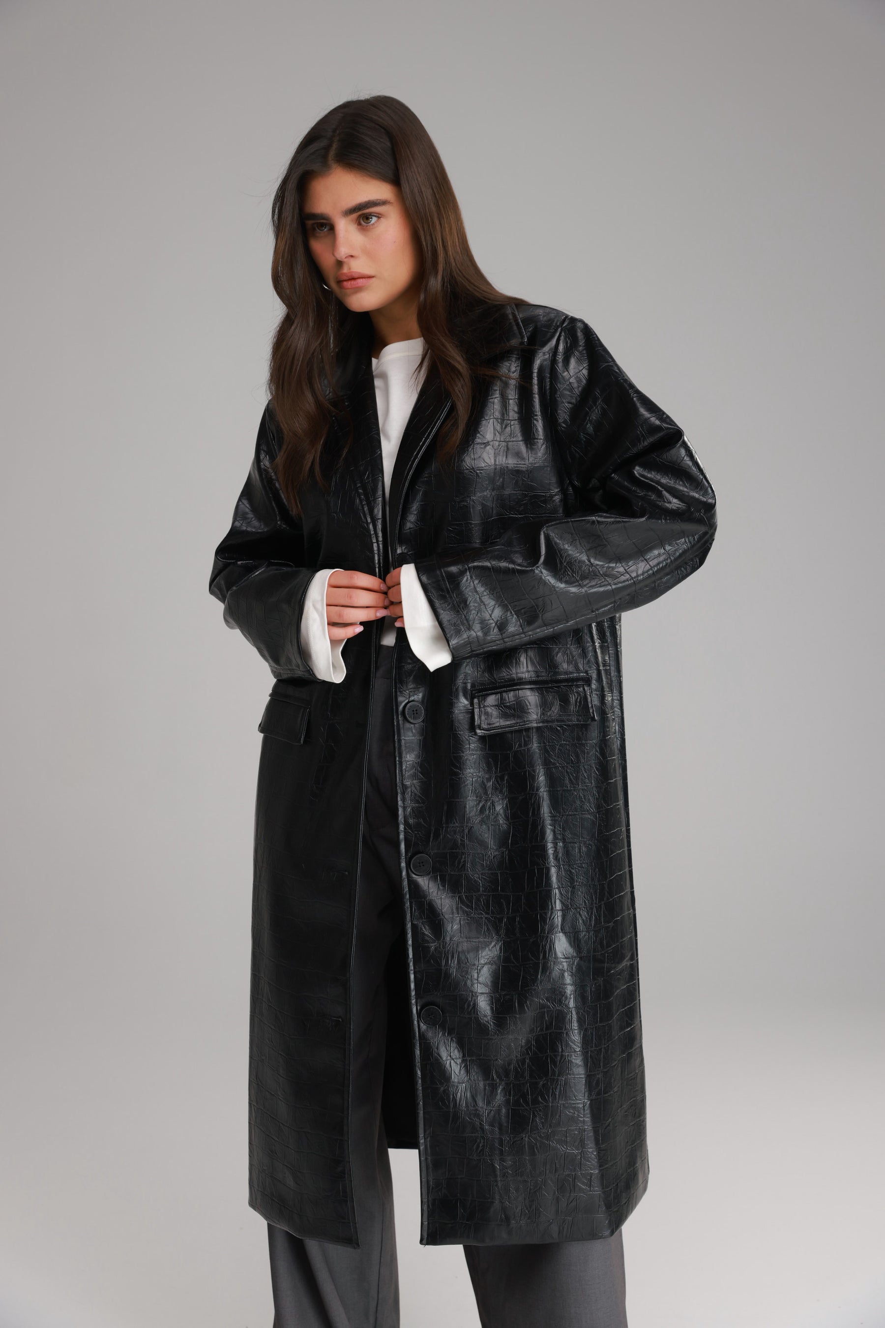 מעיל אדוארד שחור