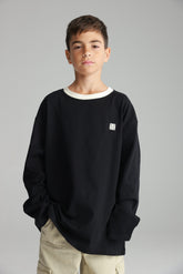 חולצת פייל שחורה