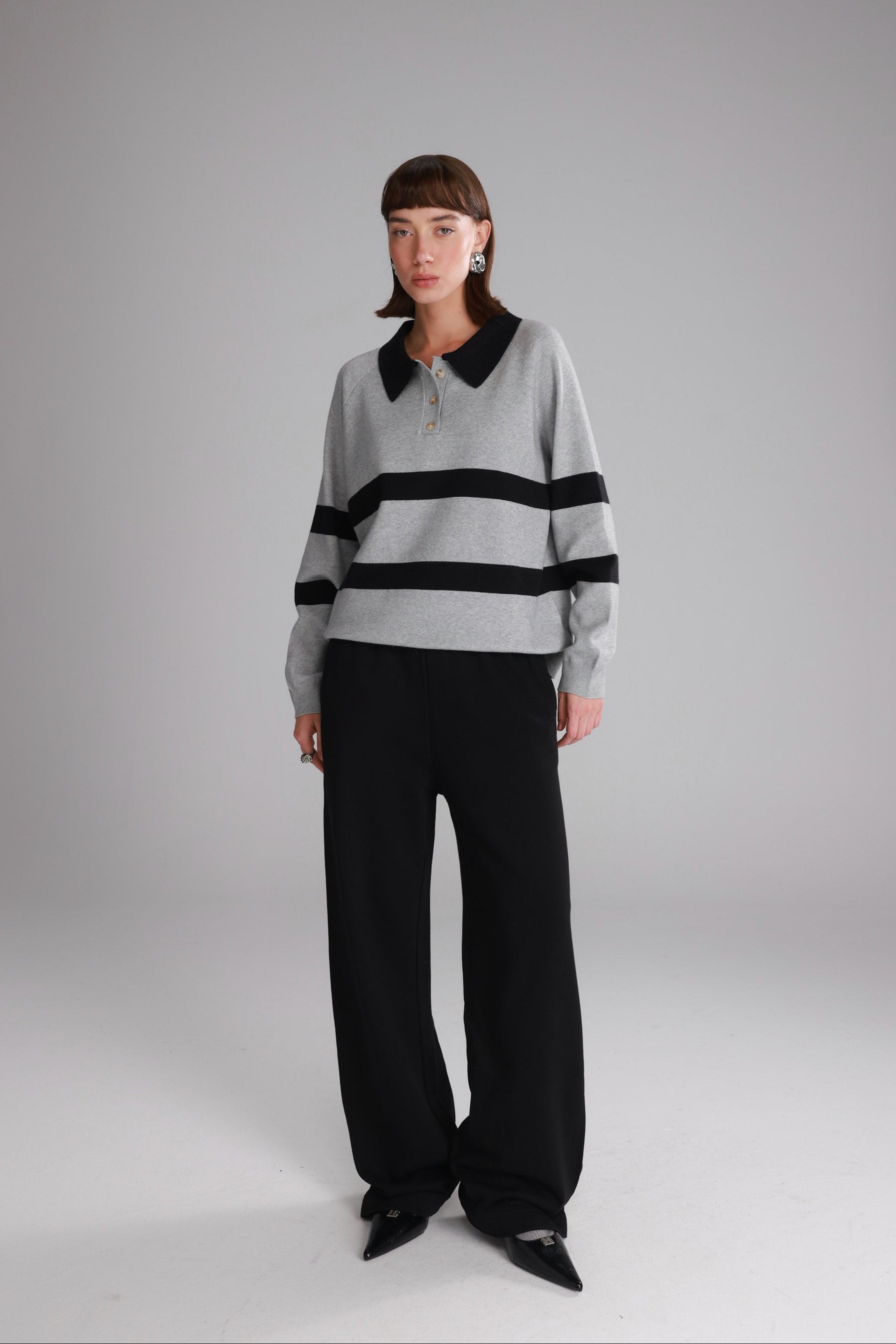 מכנסי אוולין שחורים