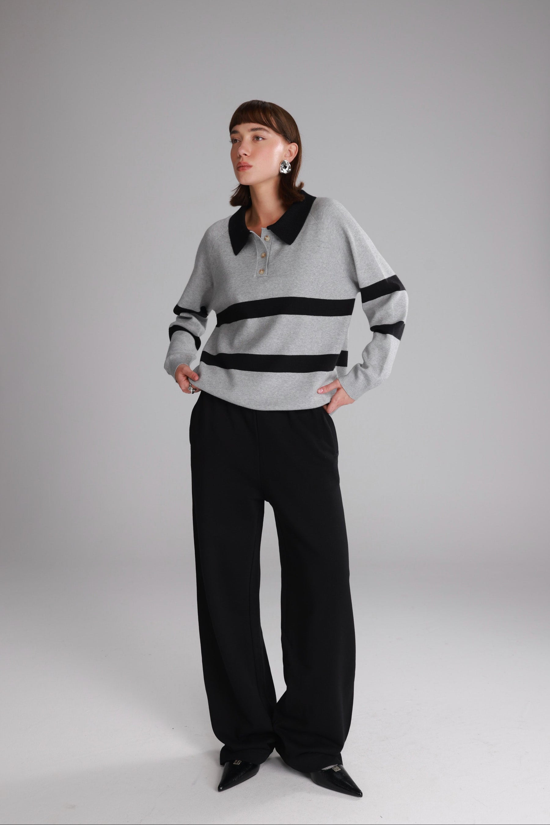 מכנסי אוולין שחורים