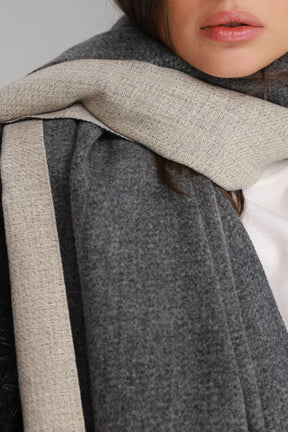 צעיף ברטו אפור כהה