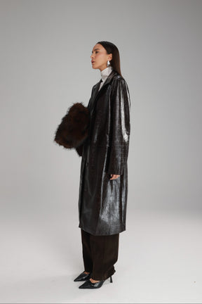 מעיל אדוארד חום כהה