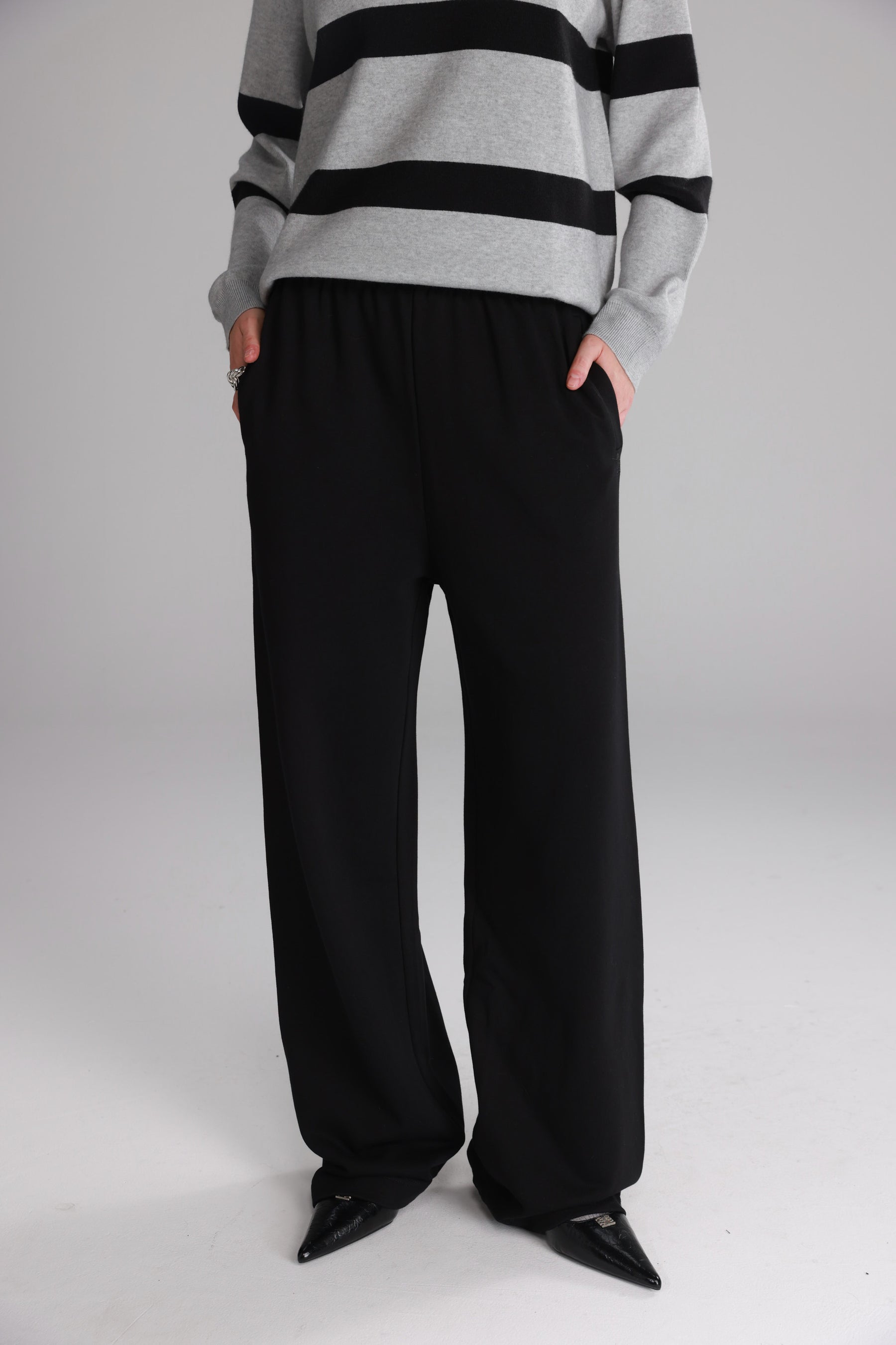 מכנסי אוולין שחורים