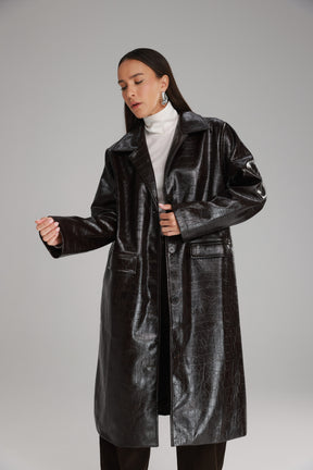 מעיל אדוארד חום כהה