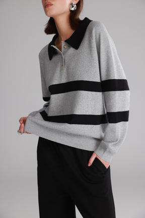 סריג מארי אפור/שחור