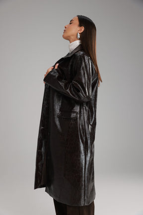 מעיל אדוארד חום כהה