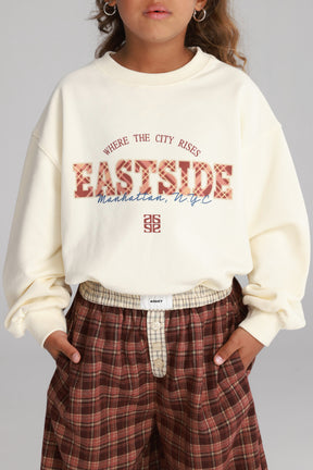 סוויטשירט ג'ין שמנת