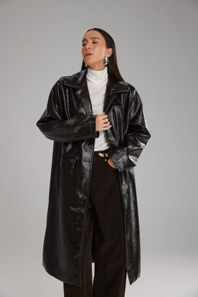 מעיל אדוארד חום כהה