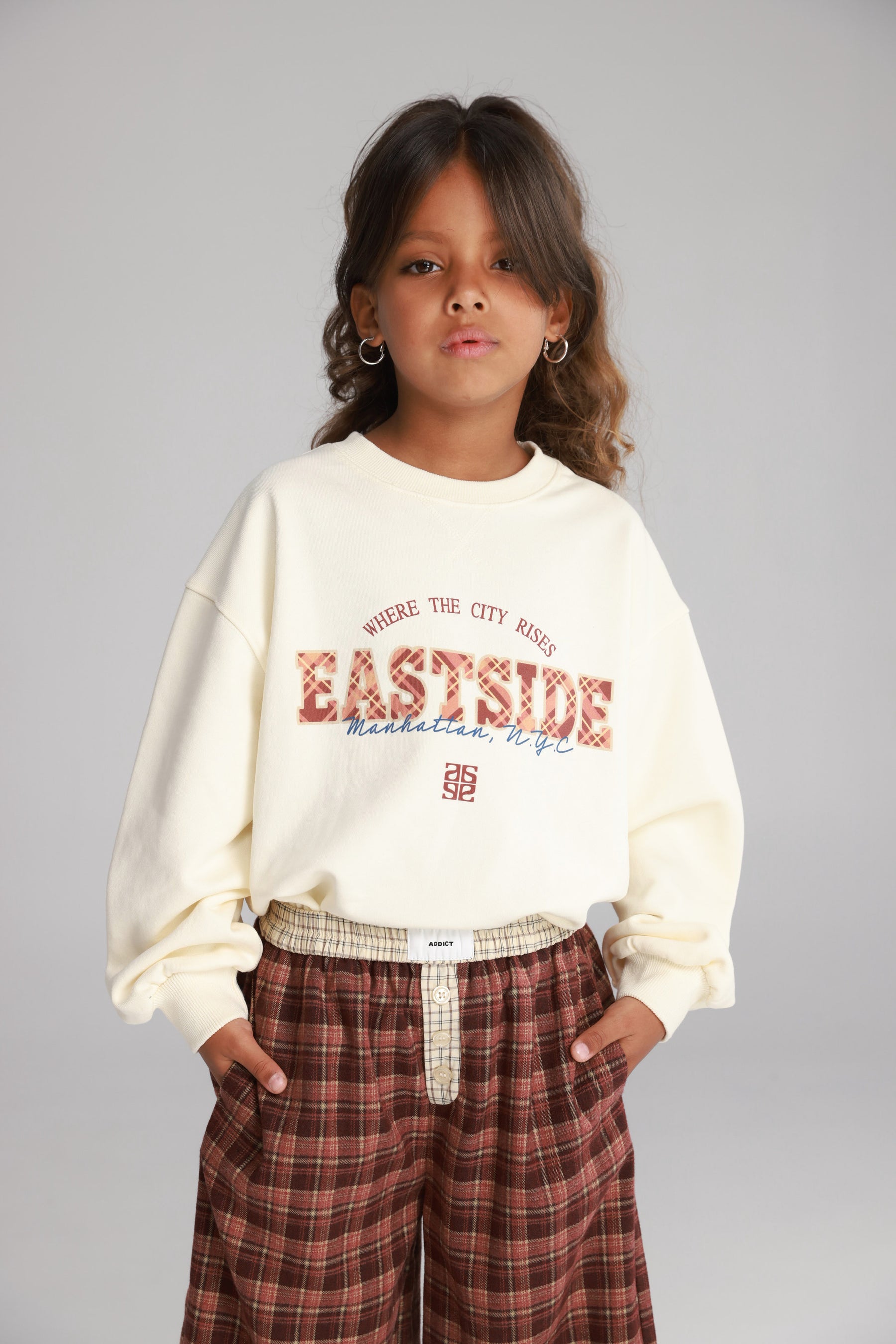 סוויטשירט ג'ין שמנת