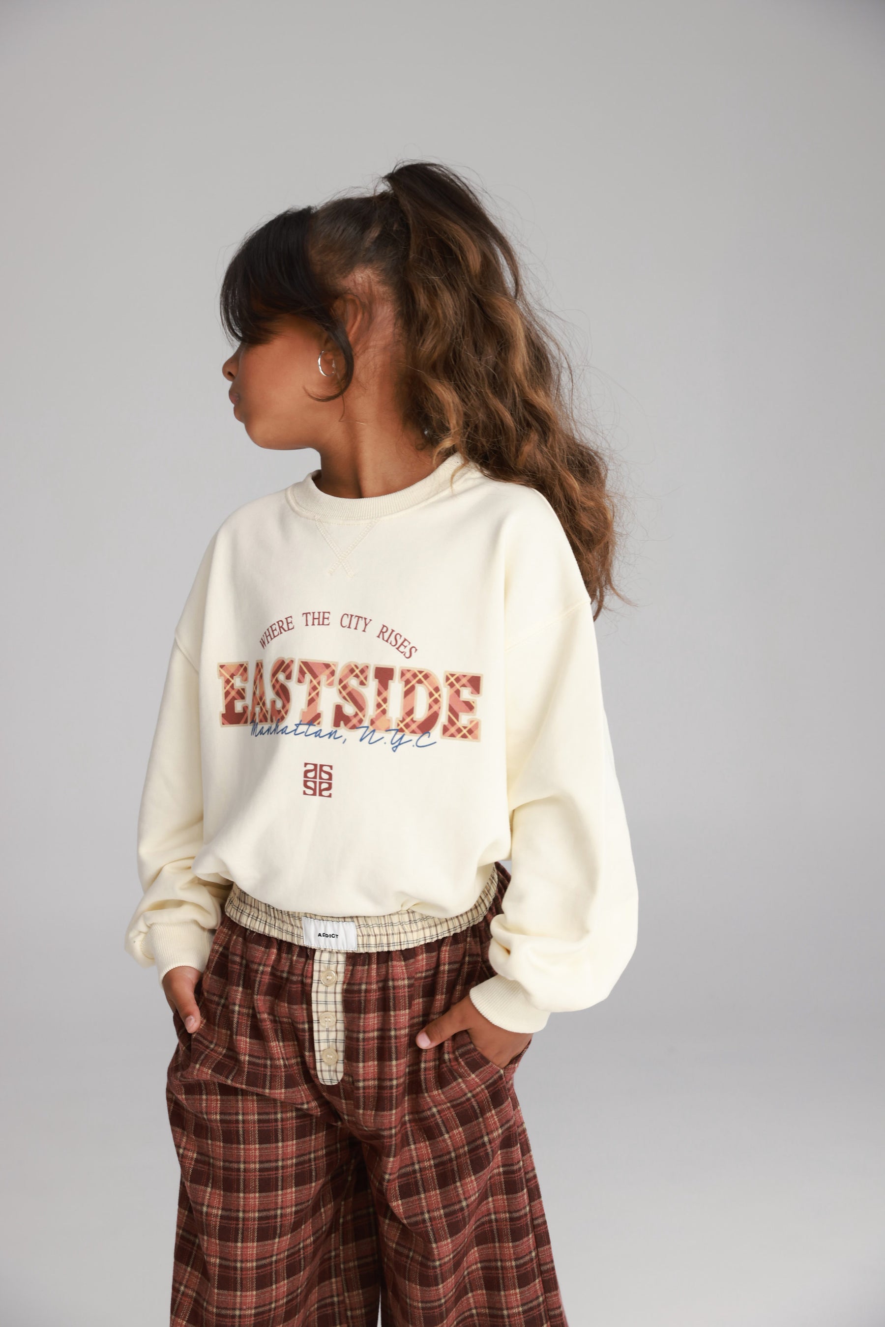 סוויטשירט ג'ין שמנת