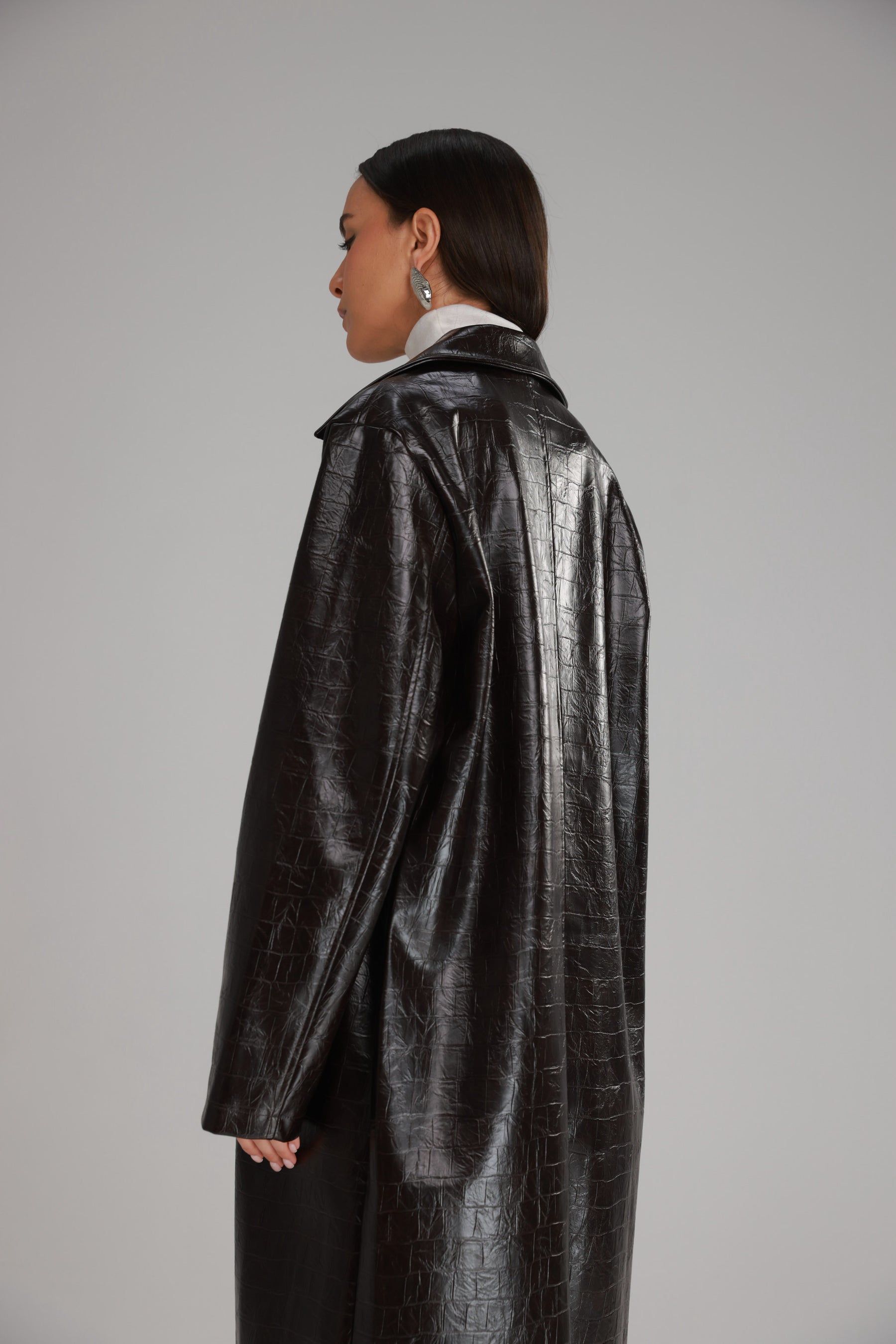 מעיל אדוארד חום כהה