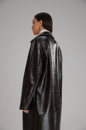 מעיל אדוארד חום כהה