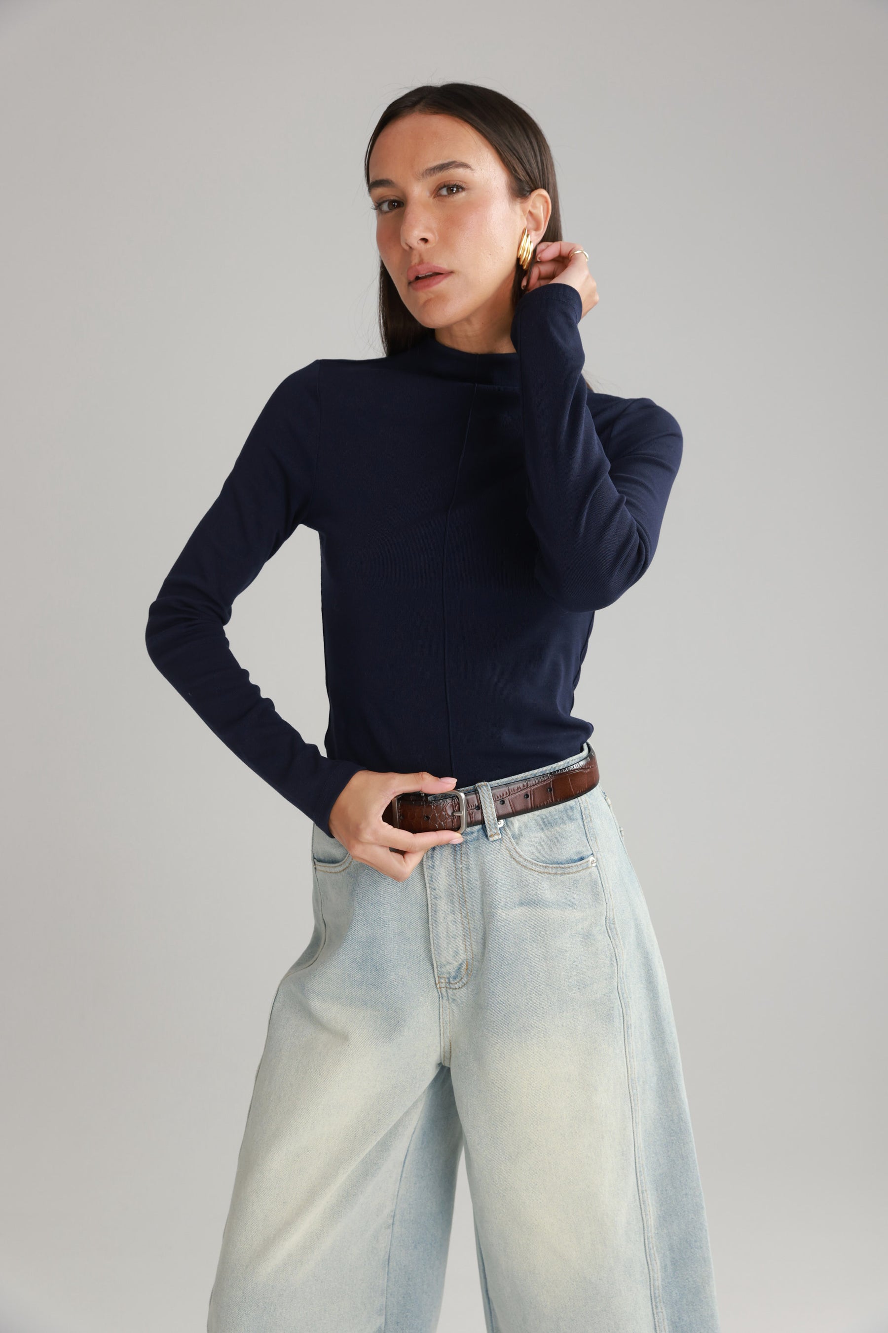 חולצת קרוליין נייבי