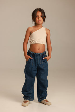 ג'ינס פאולינה כחול כהה