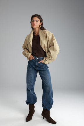 סריג אולי חום כהה