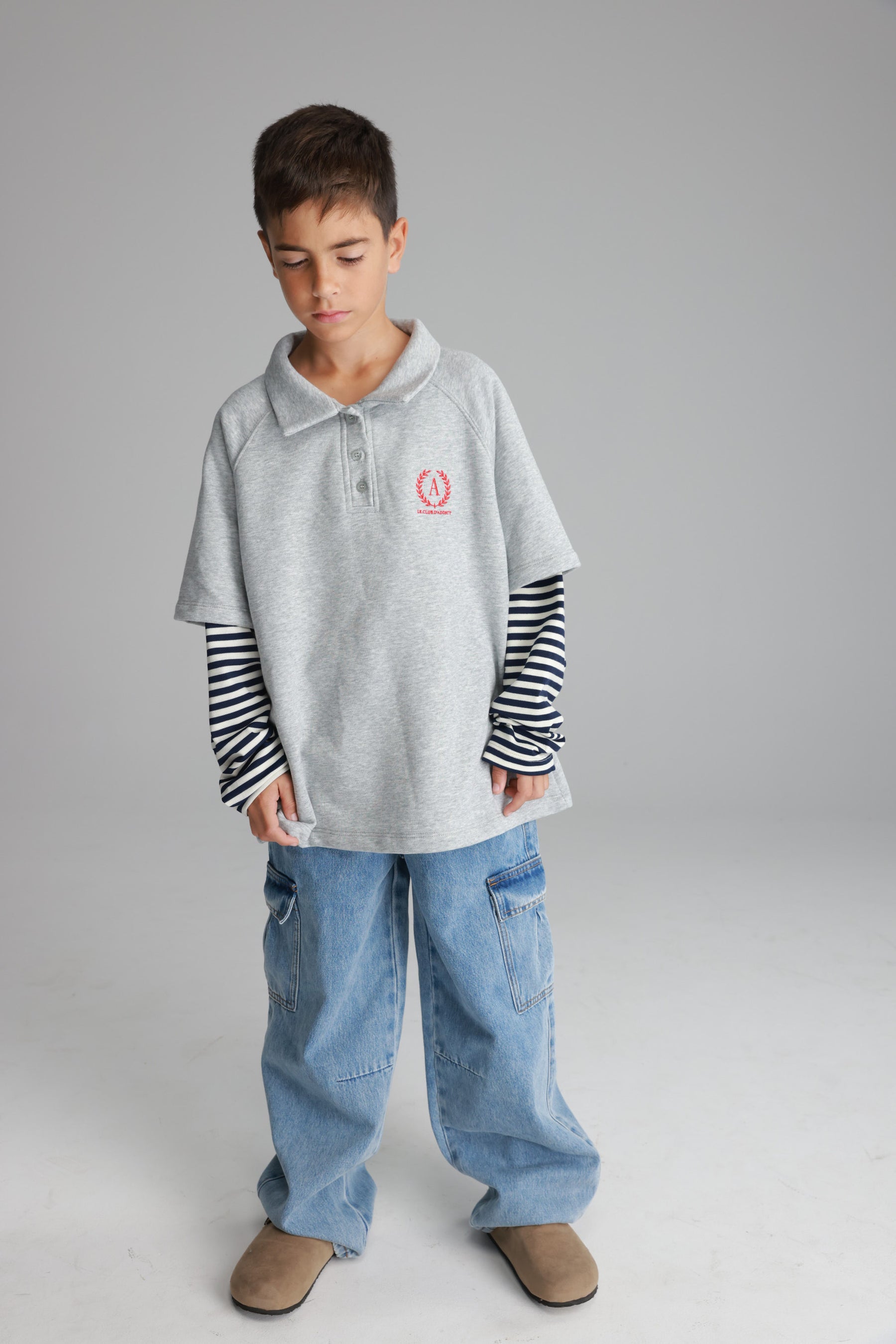 חולצת מרגו אפור בהיר