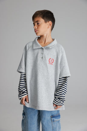 חולצת מרגו אפור בהיר