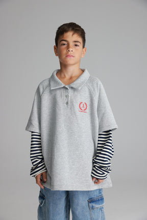 חולצת מרגו אפור בהיר