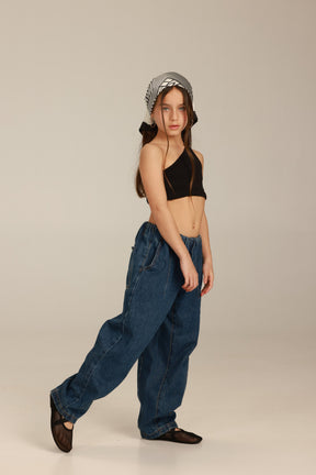 ג'ינס פאולינה כחול כהה