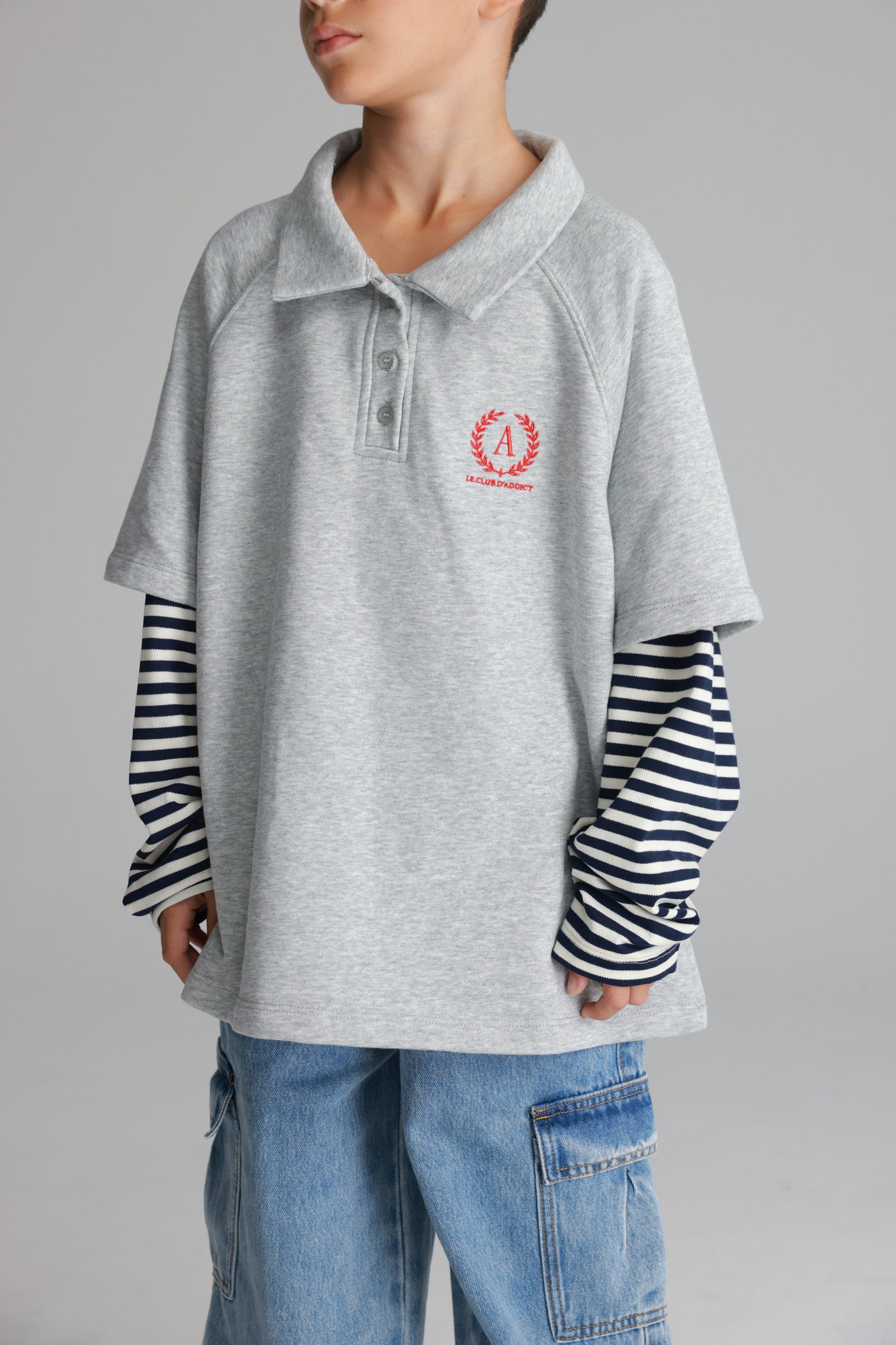 חולצת מרגו אפור בהיר