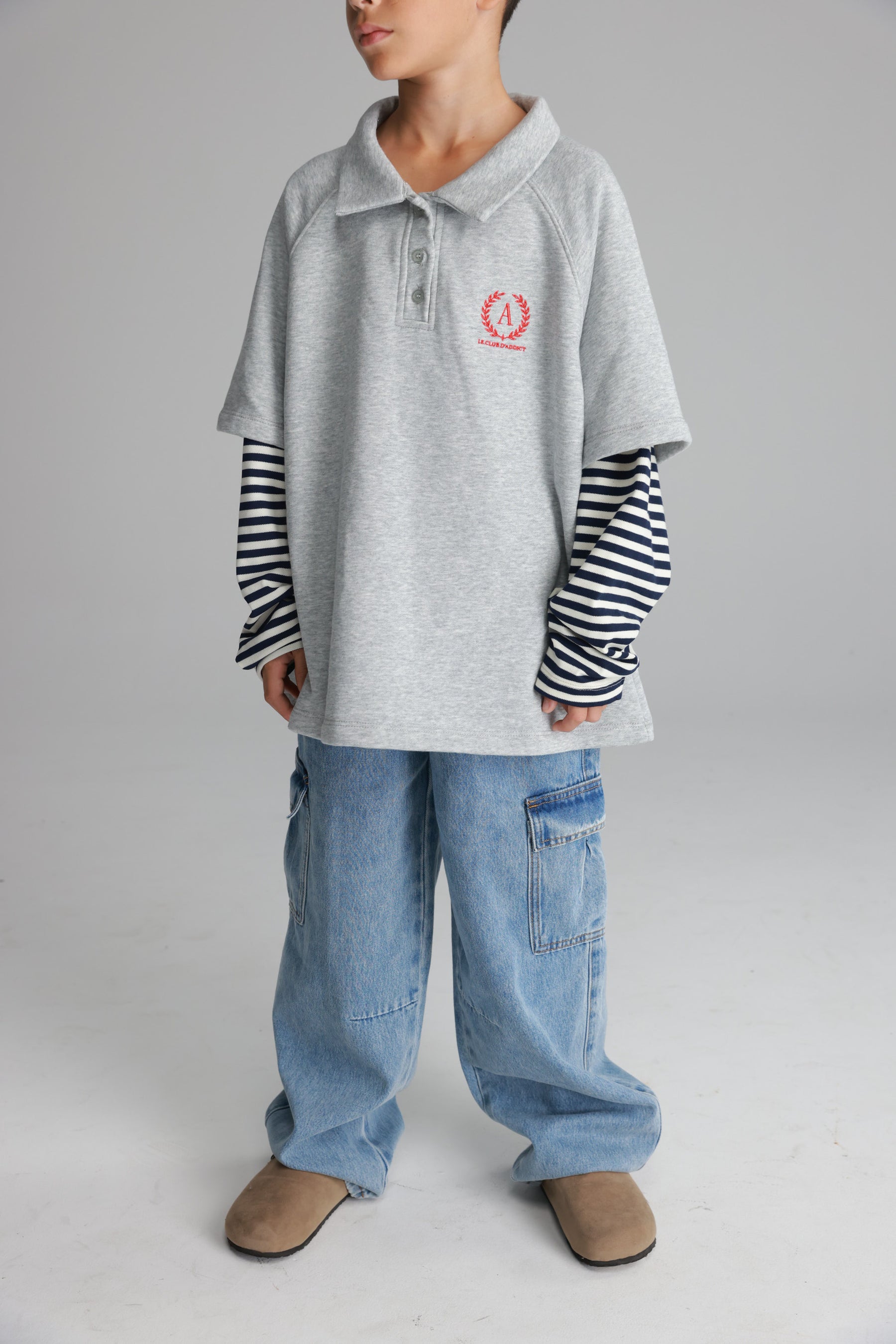 חולצת מרגו אפור בהיר