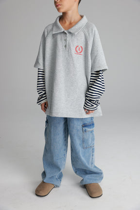 חולצת מרגו אפור בהיר