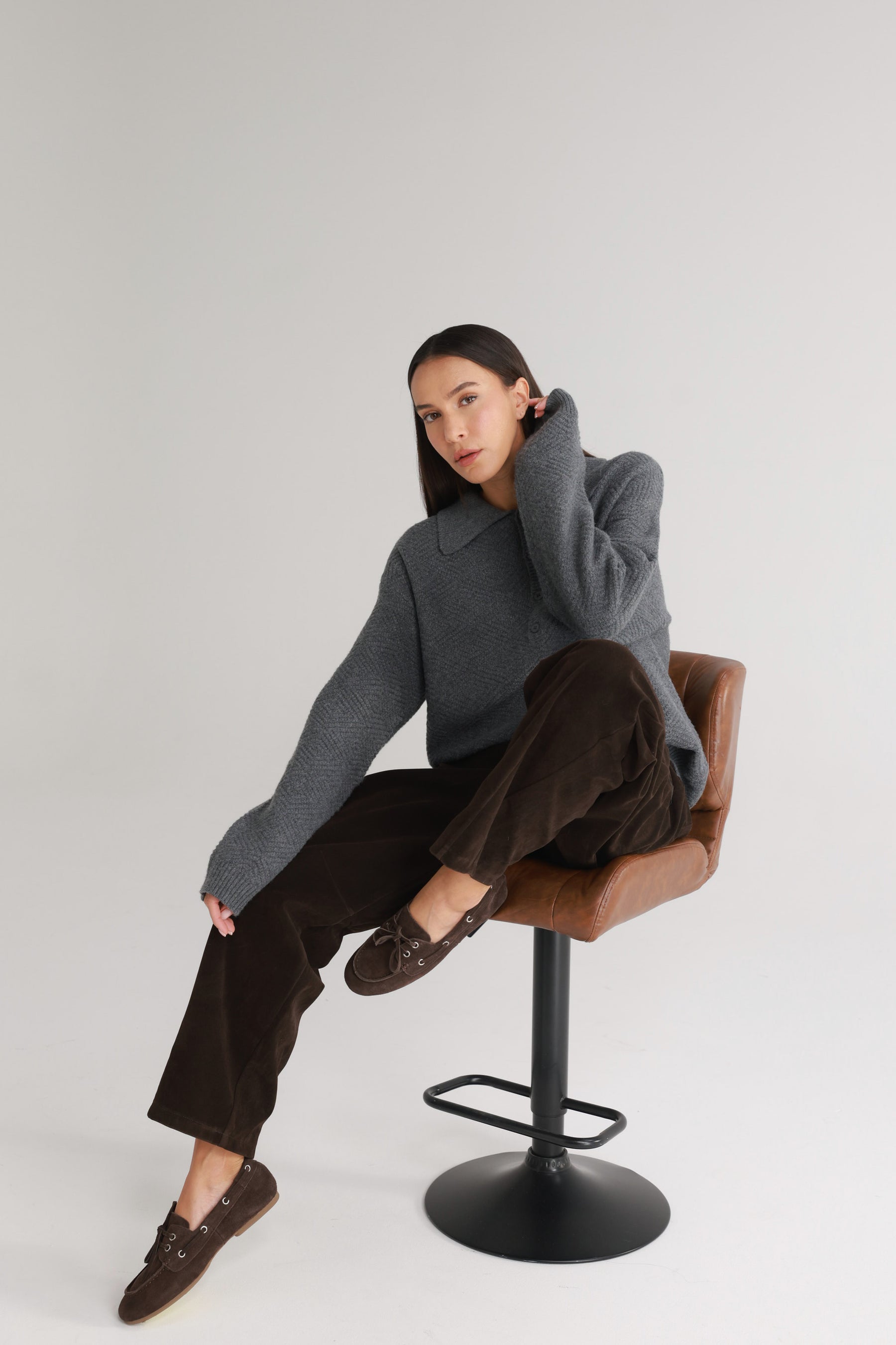 נעלי מרסלו חום כהה