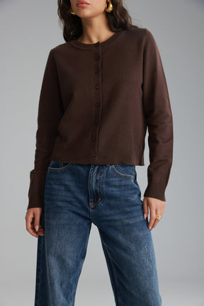 סריג אולי חום כהה