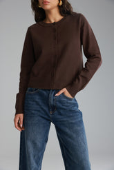 סריג אולי חום כהה