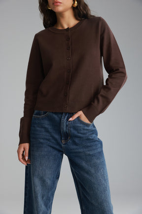 סריג אולי חום כהה