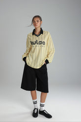 חולצת פיבי צהוב/שחור