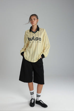 חולצת פיבי צהוב/שחור